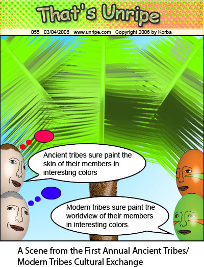 cartoon 55, tribal cultural exchange
